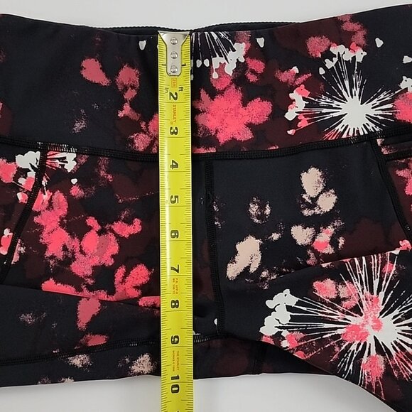 Sweaty Betty The Power Black Pink Firework Stretch Legging 22" Inseam Sz S - Picture 15 of 16
